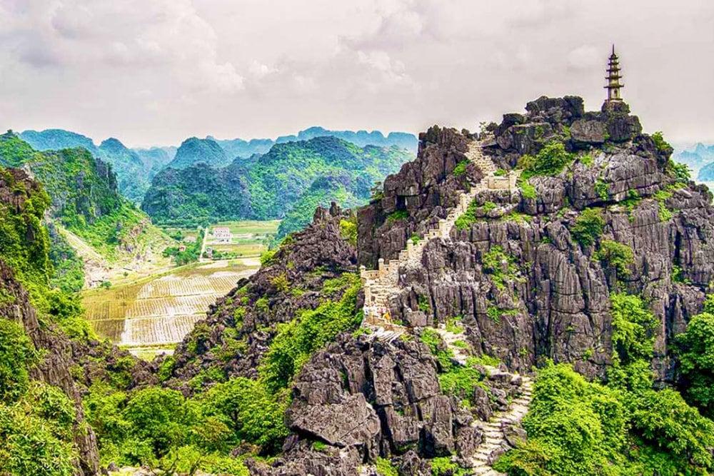 Ngoa Long Mountain - or the Lying Dragon Mountain - a must-see location in Ninh Binh